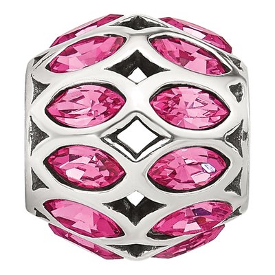 Sterling Silver CZ Bead – view 4