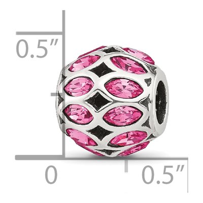 Sterling Silver CZ Bead – view 7