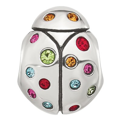 Sterling Silver CZ Bug Bead – view 5