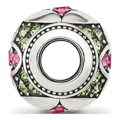 Sterling Silver CZ Bead – view 3
