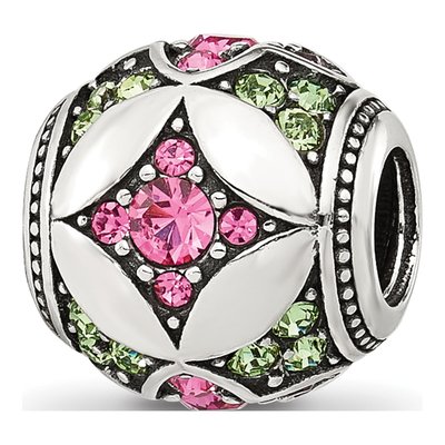 Sterling Silver CZ Bead – view 6
