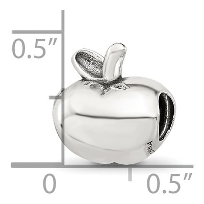 Sterling Silver Apple Bead – view 7