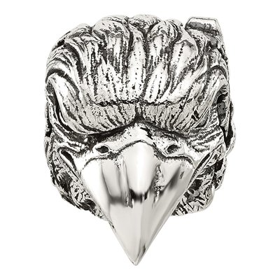 Sterling Silver Antiqued Eagle Bead – view 4