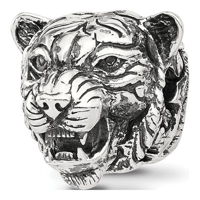 Sterling Silver Antiqued Tiger Hinged Bead