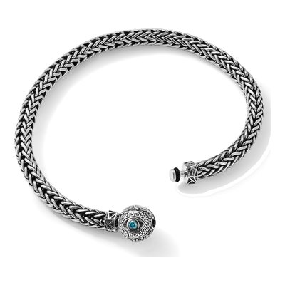 Sterling Silver CZ Nazar Eye Bead – view 7