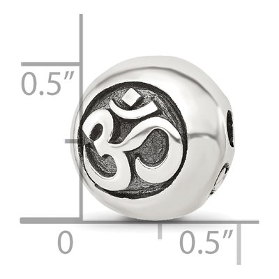 Sterling Silver OM Hinged Bead – view 7
