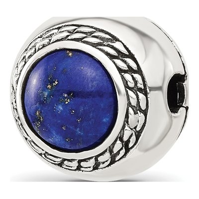 Sterling Silver Lapis Lazuli Bead