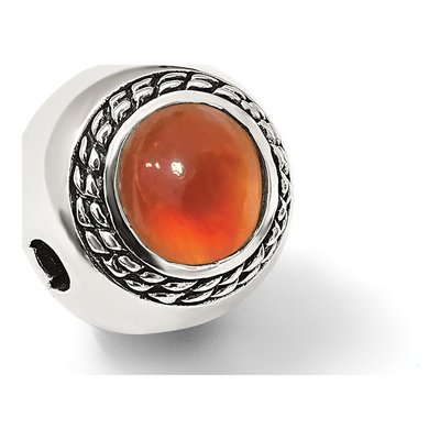 Sterling Silver Carnelian Bead – view 8
