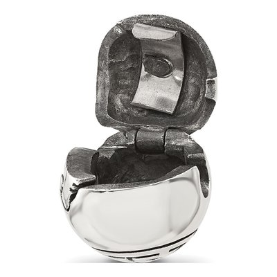 Sterling Silver Round Fancy Hinged Bead – view 7