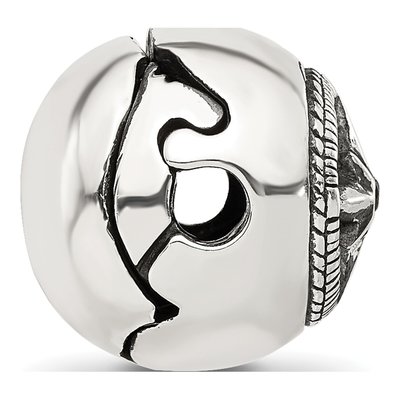 Sterling Silver Star Compass Bead – view 3