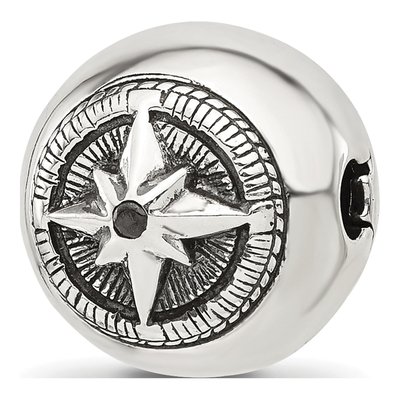 Sterling Silver Star Compass Bead