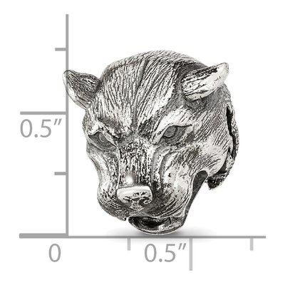 Sterling Silver Panther Bead – view 8