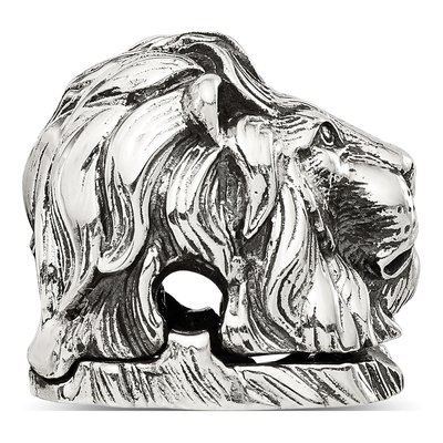 Sterling Silver Lion Hinged Bead – view 3
