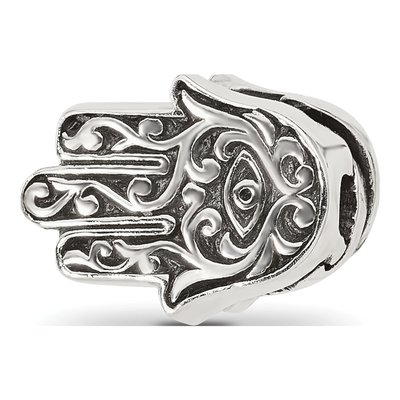 Sterling Silver Hamsa Hinged Bead – view 6