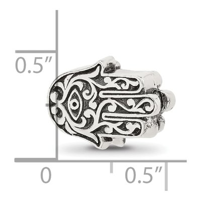 Sterling Silver Hamsa Hinged Bead – view 8