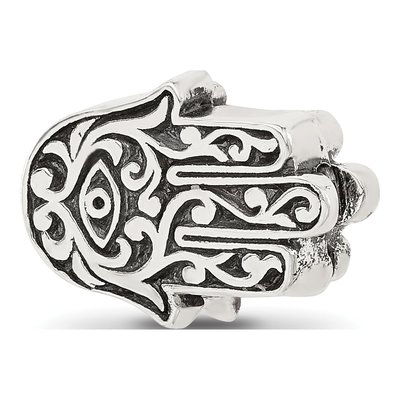 Sterling Silver Hamsa Hinged Bead