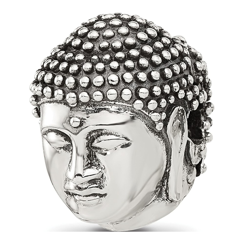 Sterling Silver Buddha Head Hinged Bead