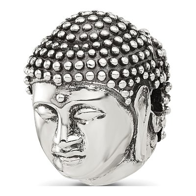 Sterling Silver Buddha Head Hinged Bead