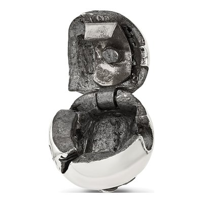 Sterling Silver Fleur-De-Lis Hinged Bead – view 6