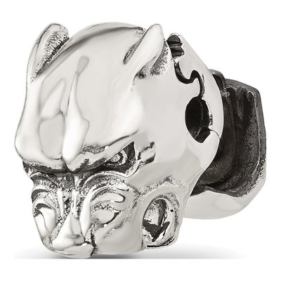 Sterling Silver Panther Head Hinged Bead – view 7