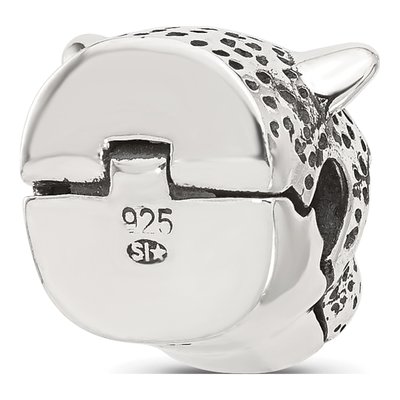Sterling Silver Jaguar Head Hinged Bead – view 6