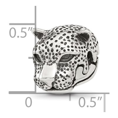 Sterling Silver Jaguar Head Hinged Bead – view 8