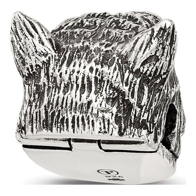 Sterling Silver Wolf Head Bead – view 5