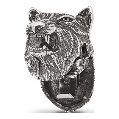 Sterling Silver Wolf Head Bead – view 6