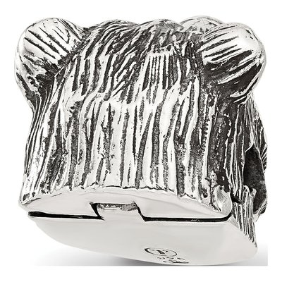 Sterling Silver Bear Head Bead – view 5