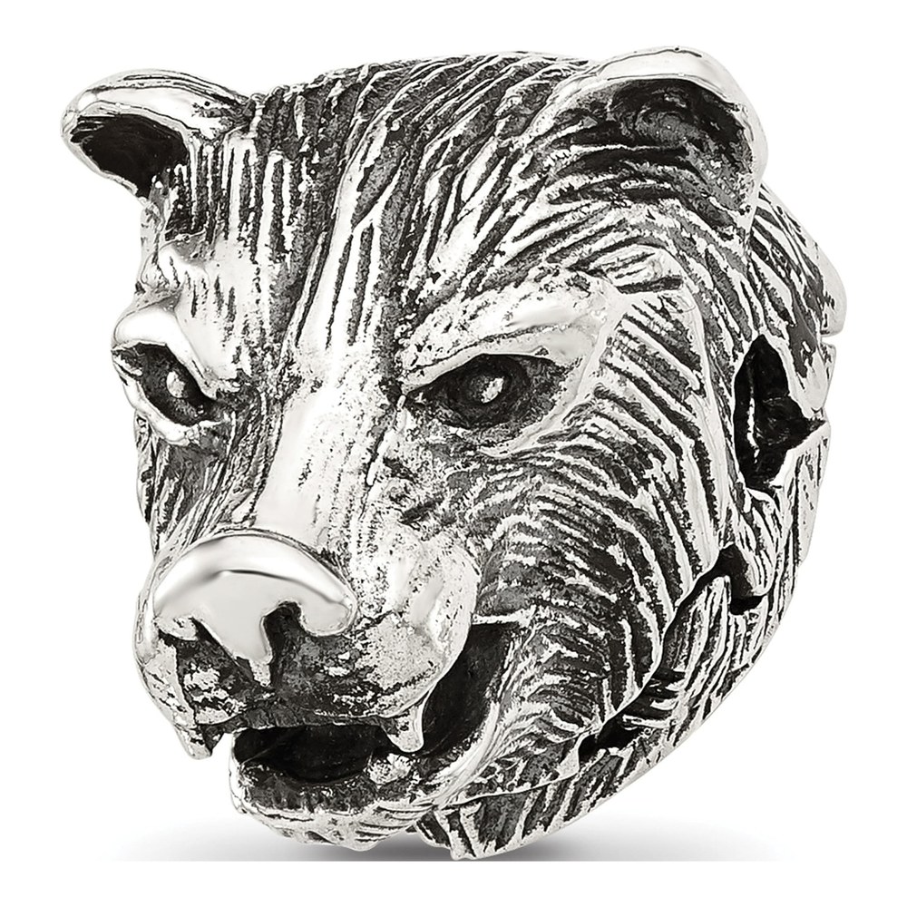 Sterling Silver Bear Head Bead