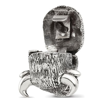 Sterling Silver Antiqued Fighting Bull Head Bead – view 6