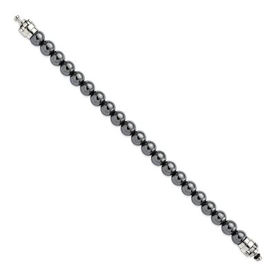 Sterling Silver Hematite Bracelet – view 2