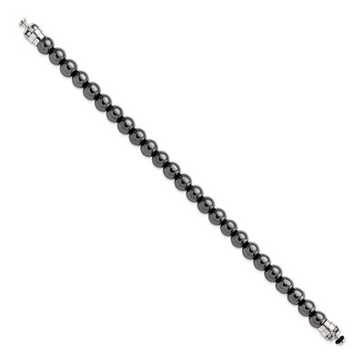 Sterling Silver Hematite Bracelet – view 2