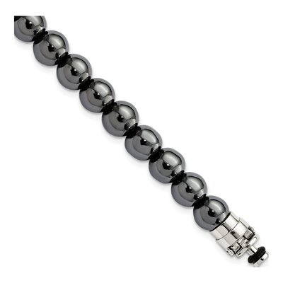 Sterling Silver Hematite Bracelet