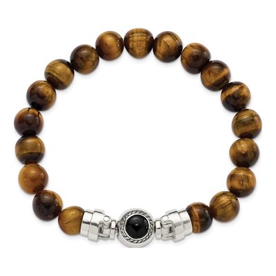 Sterling Silver Tiger's Eye Bracelet – view 5