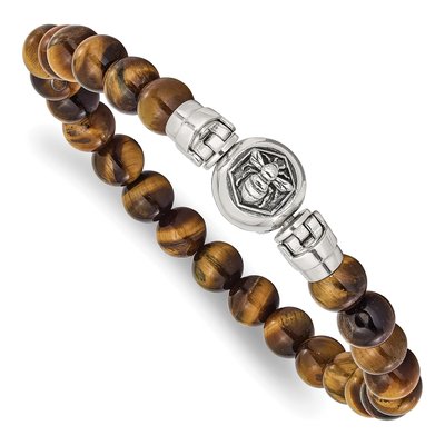 Sterling Silver Tiger's Eye Bracelet – view 6