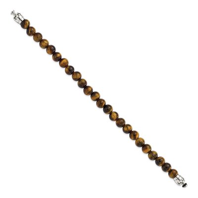 Sterling Silver Tiger's Eye Bracelet – view 2