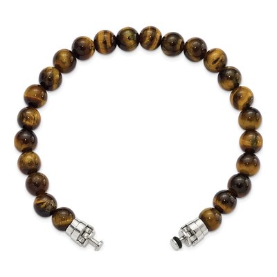 Sterling Silver Tiger's Eye Bracelet – view 4