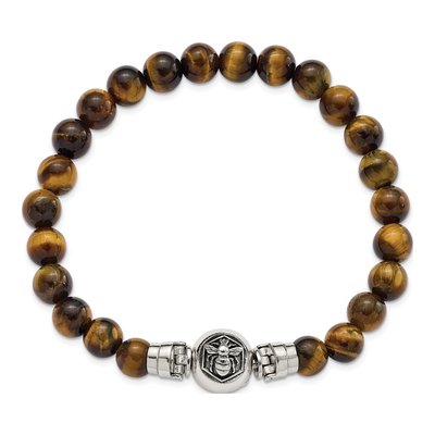 Sterling Silver Tiger's Eye Bracelet – view 5