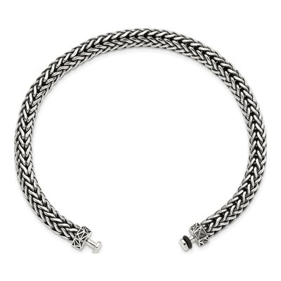 Sterling Silver Wheat Bracelet – view 4