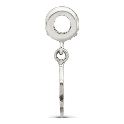 Sterling Silver Crystal Lotus Dangle Bead – view 3