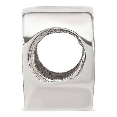 Sterling Silver Enameled Flag Heart Bead – view 4