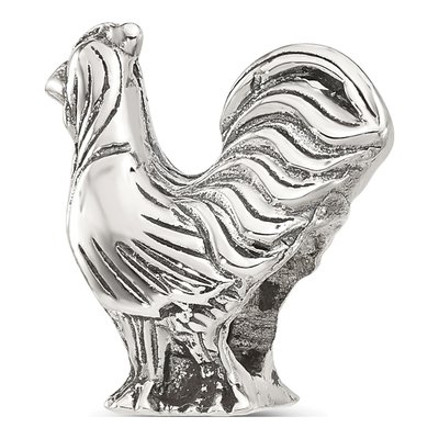 Sterling Silver Rooster Bead – view 6