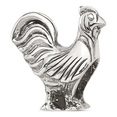 Sterling Silver Rooster Bead