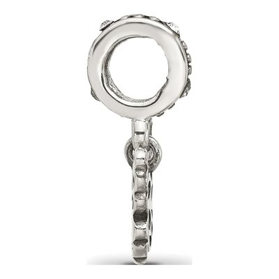Sterling Silver Crystal Butterfly Dangle Bead – view 4