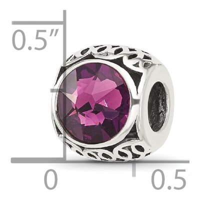 Sterling Silver Crystal Bead – view 3