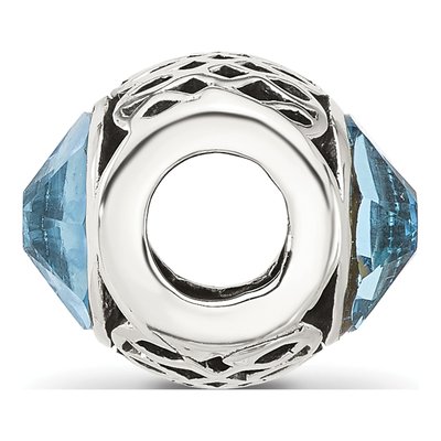 Sterling Silver Crystal Bead – view 3