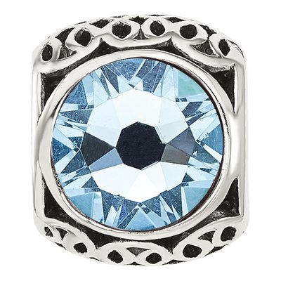 Sterling Silver Crystal Bead – view 4