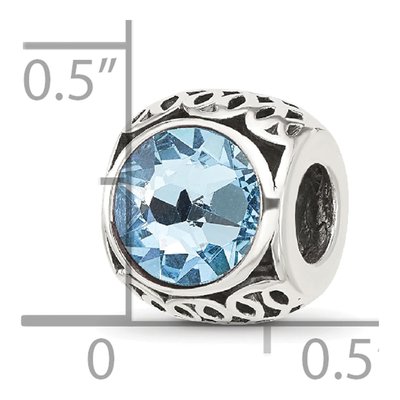 Sterling Silver Crystal Bead – view 5