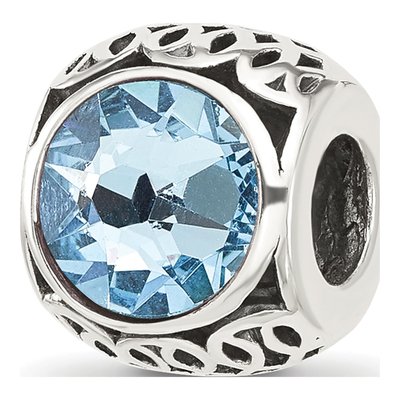 Sterling Silver Crystal Bead